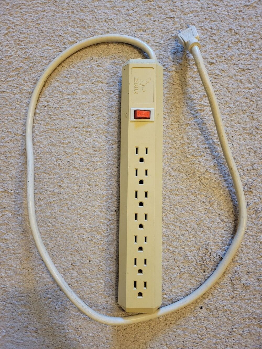 POWER EXTENSION CORDS SURGE PROTECTORS EAGLE ELECTRIC 7 OUTLETS